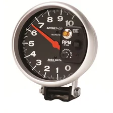 GAUGE; TACHOMETER; 5in.; 10K RPM; PEDESTAL W/INT. SHIFT-LITE; SPORT-COMP image 3