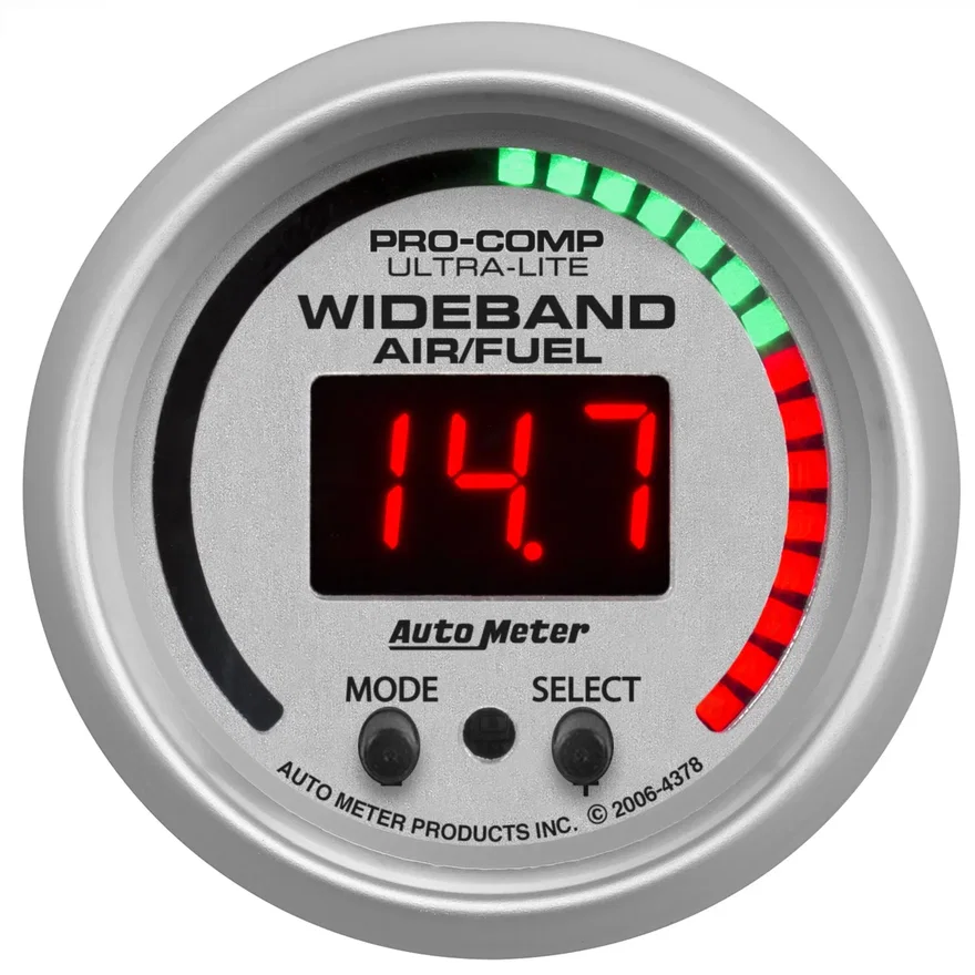 GAUGE; AIR/FUEL RATIO-PRO; 2 1/16in.; 10:1-20:1; DIGITAL W/PEAK/WRN; ULTRA-LITE