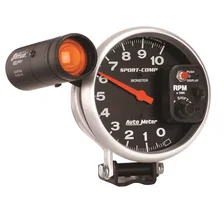GAUGE; TACHOMETER; 5in.; 10K RPM; PEDESTAL W/EXT. SHIFT-LITE; SPORT-COMP image 2