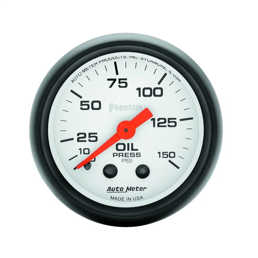 GAUGE; OIL PRESSURE; 2 1/16in.; 150PSI; MECHANICAL; PHANTOM