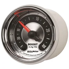 GAUGE; VAC/BOOST; 2 1/16in.; 30INHG-30PSI; DIGITAL STEPPER MOTOR; AMER. MUSCLE image 3