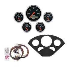 DIRECT FIT DASH KIT; CHEVY 55-56; MPH/FUEL/OILP/WTMP/BAT; DB image 1