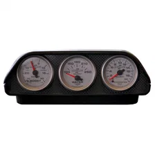 GAUGE MOUNT; UNIVERSAL DASH TOP; TRIPLE; 2 1/16in.; BLACK image 4