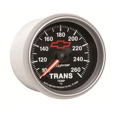 GAUGE; TRANS. TEMP; 2 1/16in.; 100-260deg.F; DIGITAL STEPPER MOTOR; CHEVY RED BO image 4