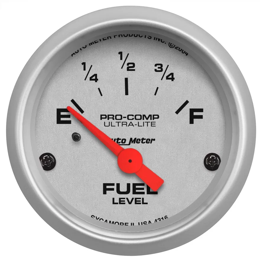 GAUGE; FUEL LEVEL; 2 1/16in.; 240OE TO 33OF; ELEC; ULTRA-LITE