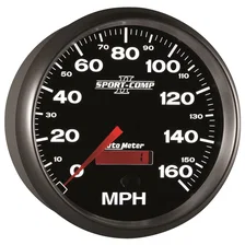 GAUGE; SPEEDOMETER; 5in.; 160MPH; ELEC. PROGRAMMABLE; SPORT-COMP II image 6