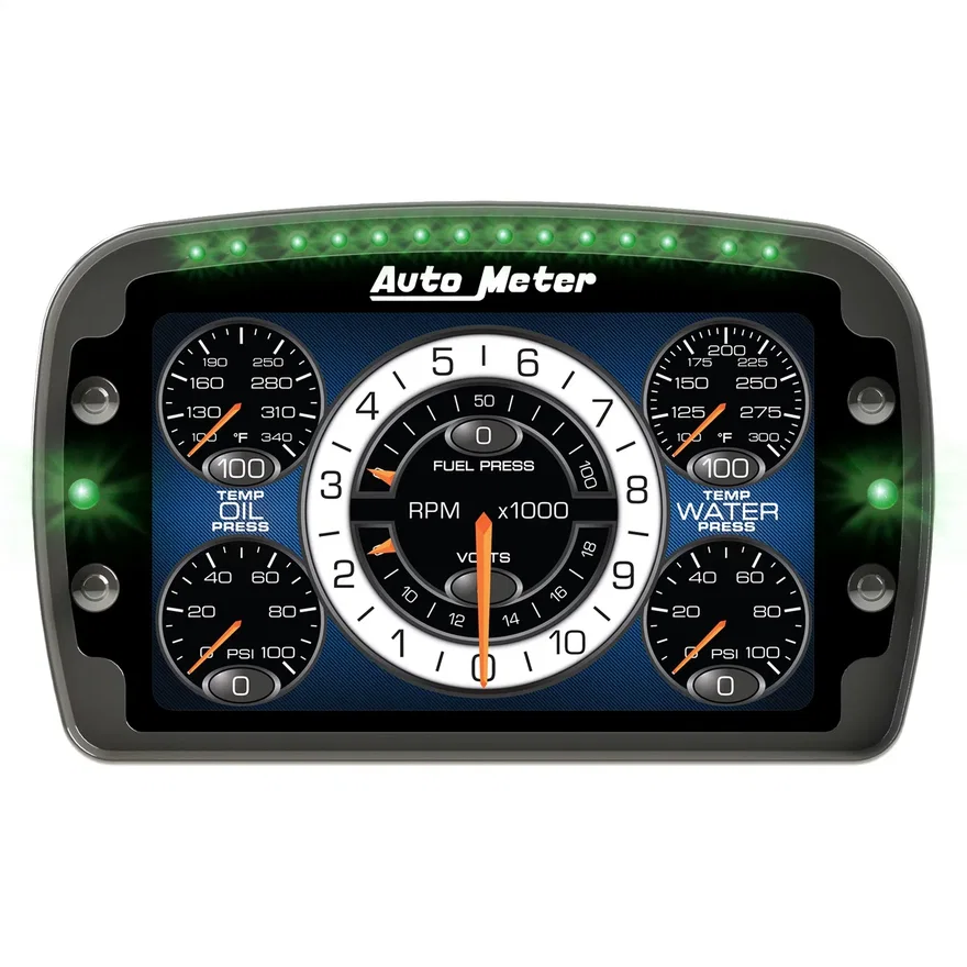 RACING INSTRUMENT DISPLAY; COLOR LCD; CONFIG; SHIFT/ALARM LIGHTS; DATALOGGING