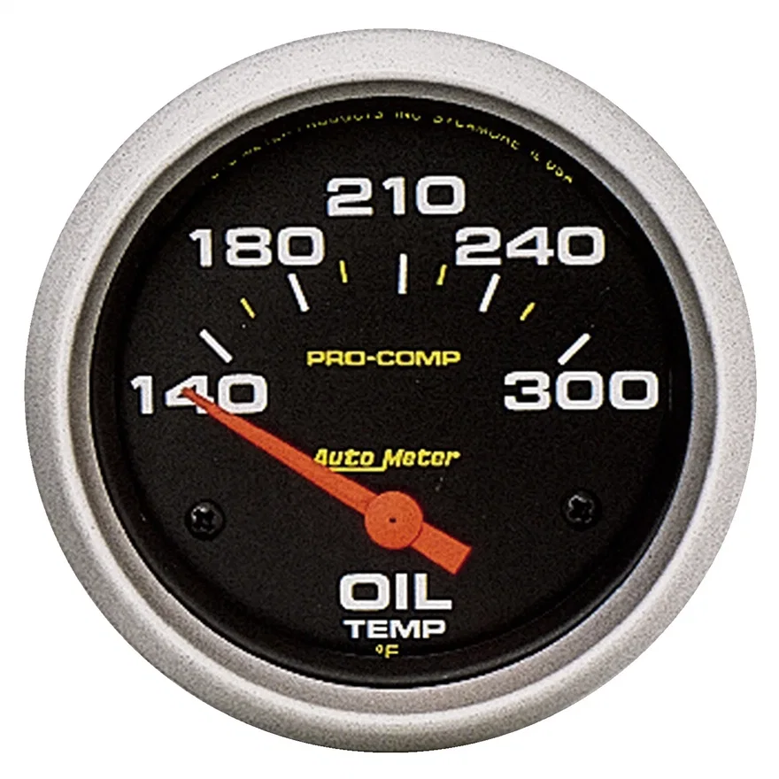 GAUGE; OIL TEMP; 2 5/8in.; 140-300deg.F; ELECTRIC; PRO-COMP