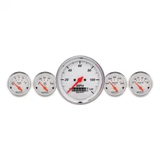 GAUGE KIT; 5 PC.; 3 3/8in./2 1/16in.; ELEC. SPEEDOMETER; ARCTIC WHITE image 1