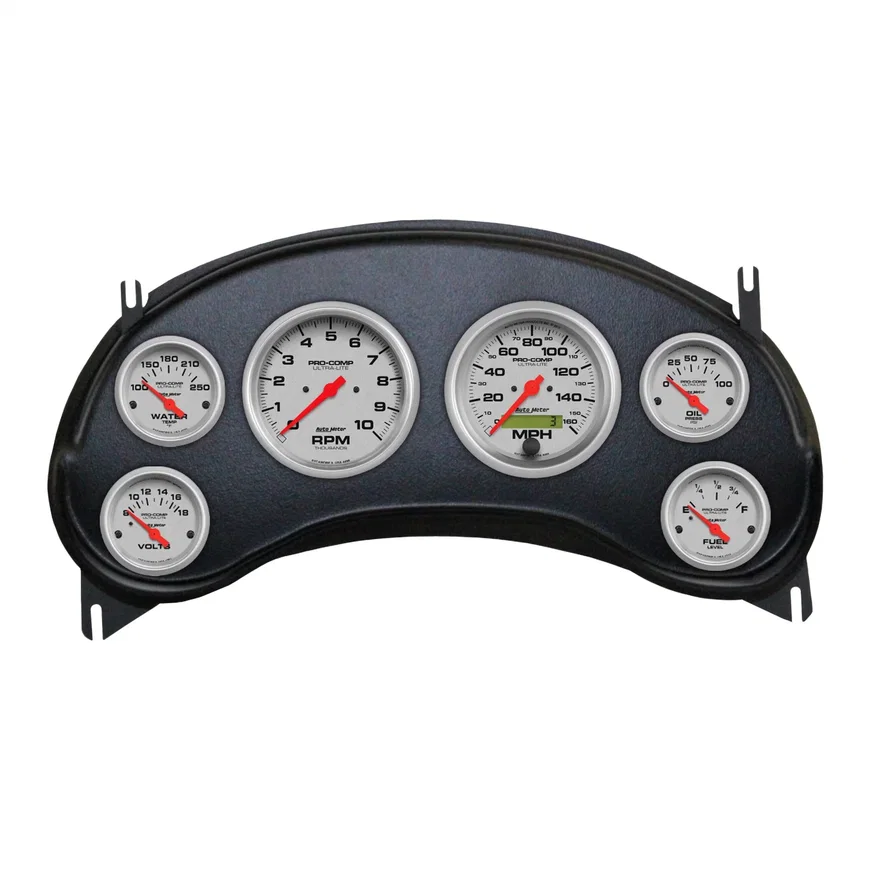 DIRECT FIT DASH KIT; (3 3/8in. X2; 2 1/16in. X4); CHEVY S10 TRUCK 98-04; ULTRA-L