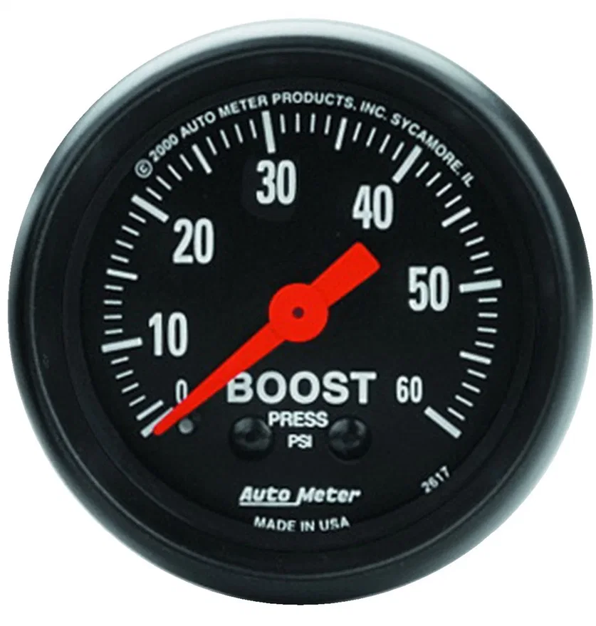 GAUGE; BOOST; 2 1/16in.; 60PSI; MECHANICAL; Z-SERIES