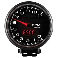 GAUGE; TACH; 5in.; 11K RPM; PEDESTAL; DATALOGGING; ULTIMATE III PLAYBACK; SILVER image 4