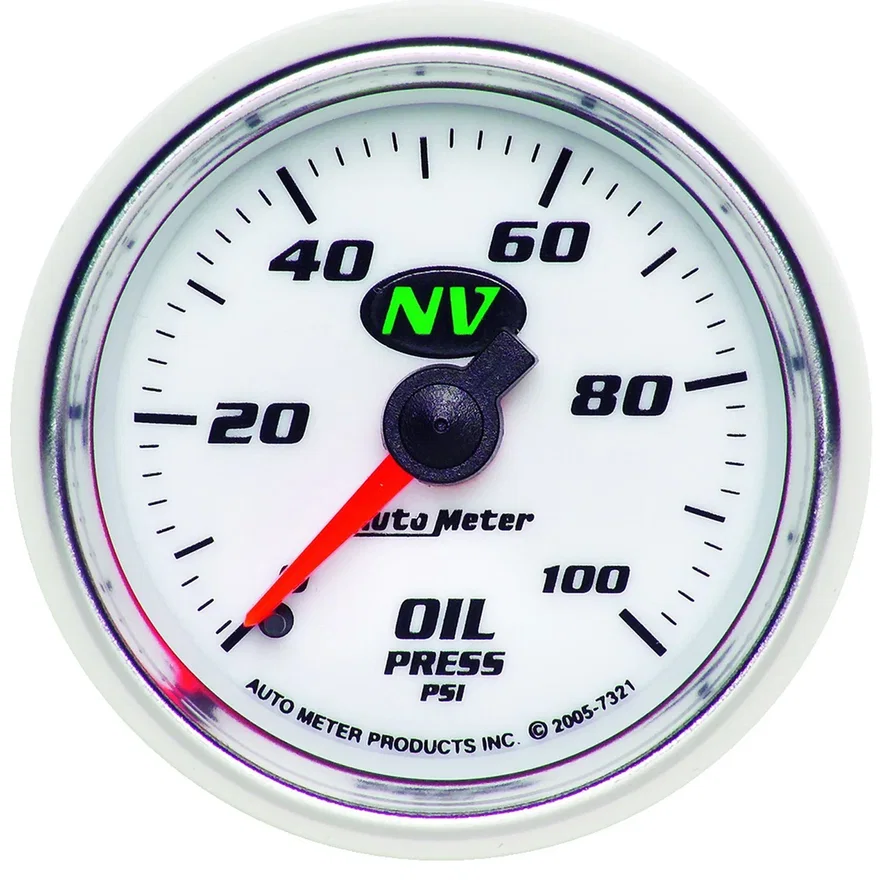 GAUGE; OIL PRESSURE; 2 1/16in.; 100PSI; MECHANICAL; NV