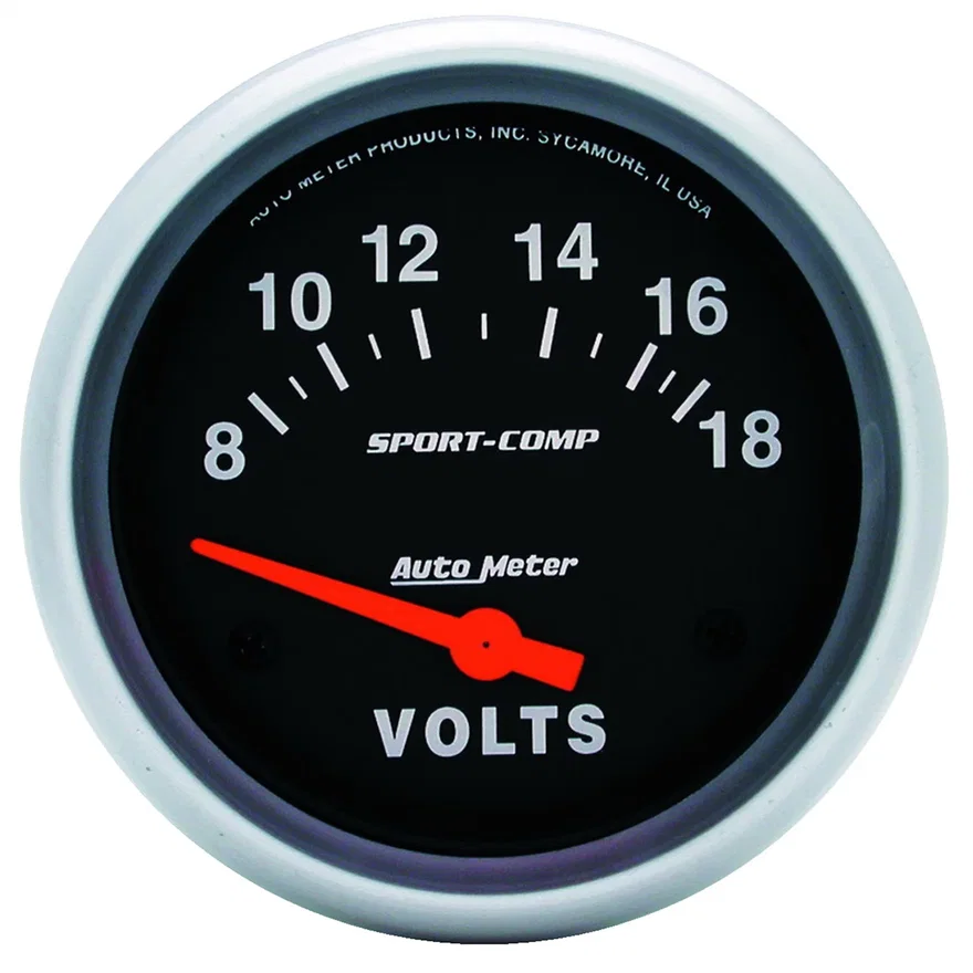 GAUGE; VOLTMETER; 2 5/8in.; 18V; ELECTRIC; SPORT-COMP