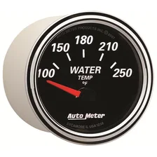 GAUGE; WATER TEMP; 2 1/16in.; 250deg.F; ELEC; DESIGNER BLACK II image 4
