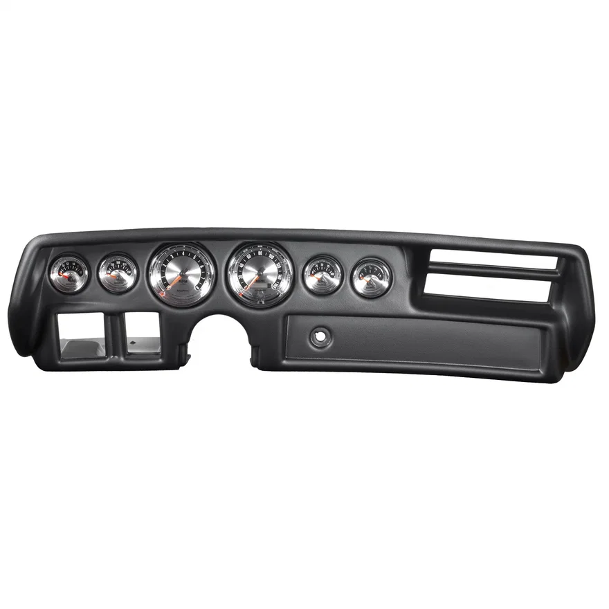 DIRECT FIT DASH KIT; CHEVELLE/ELCAMINO/MALIBU 70-72; RPM/MPH/FUEL/OILP/WTMP/VOLT