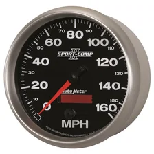 GAUGE; SPEEDOMETER; 5in.; 160MPH; ELEC. PROGRAMMABLE; SPORT-COMP II image 2