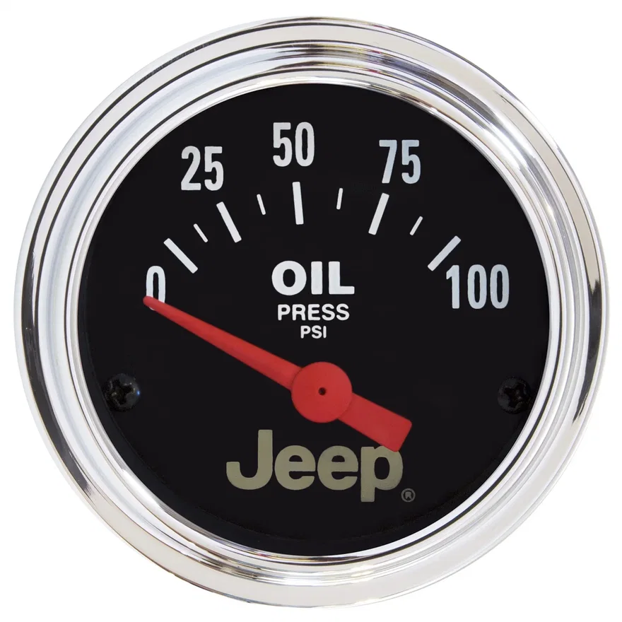 GAUGE; OIL PRESS; 2 1/16in.; 100PSI; ELEC; JEEP