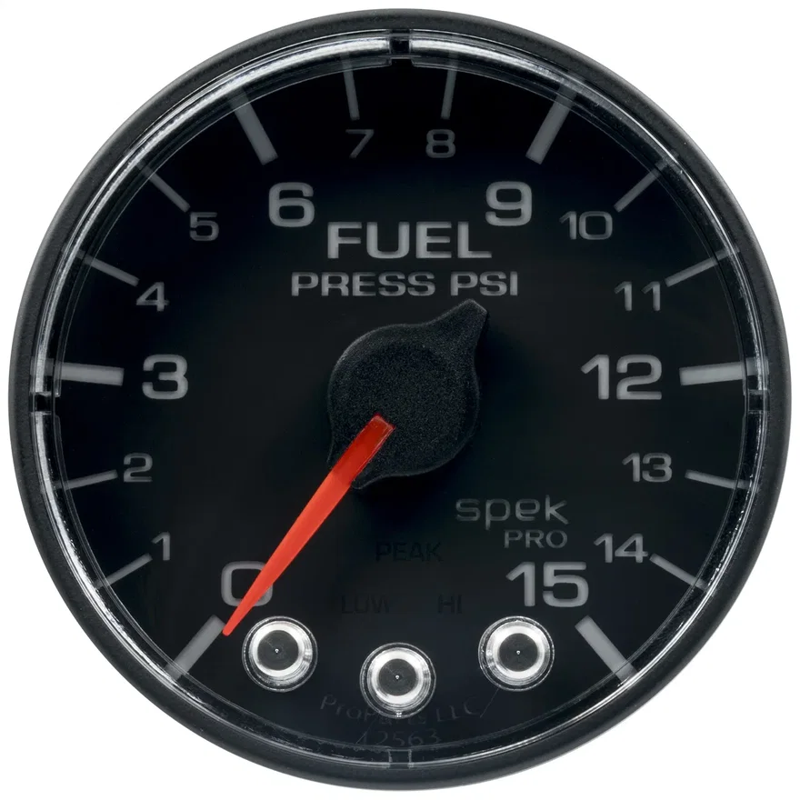 2-1/16in. FUEL PRESS; 0-15 PSI; BFB; ECU; SPEK