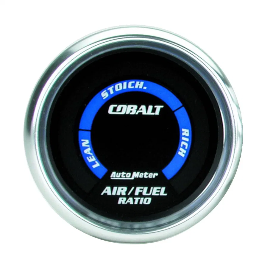 GAUGE; AIR/FUEL RATIO-NARROWBAND; 2 1/16in.; LEAN-RICH; LED ARRAY; COBALT