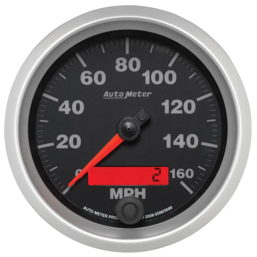 GAUGE; SPEEDOMETER; 3 3/8in.; 160MPH; ELEC. PROGRAMMABLE; ELITE