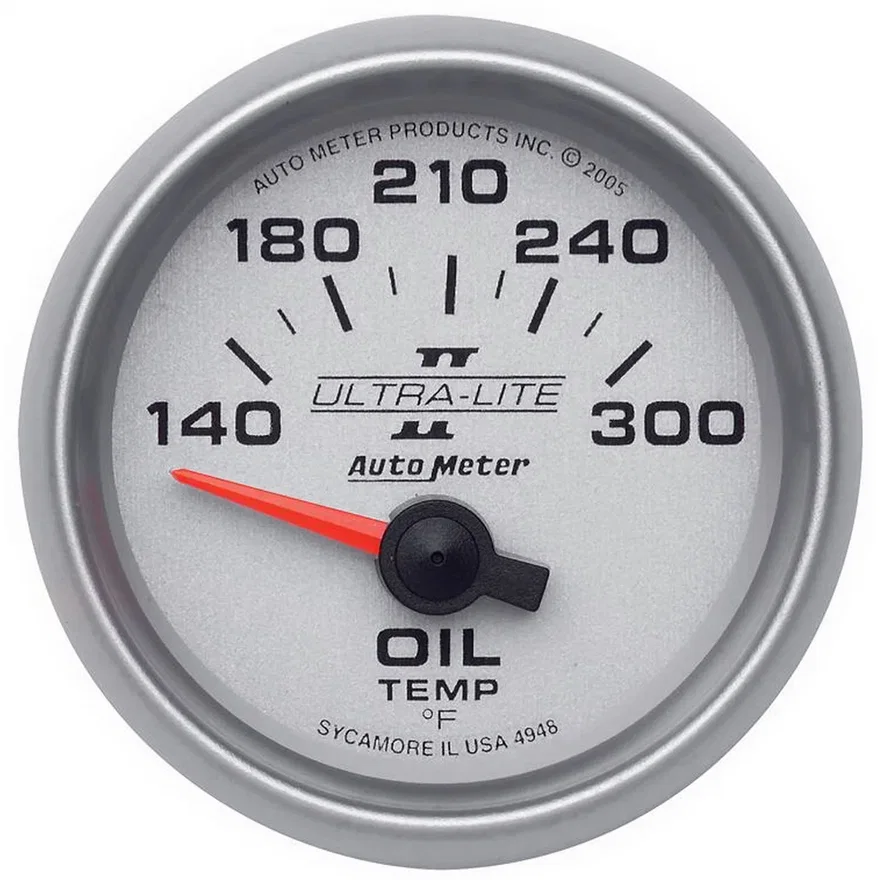 GAUGE; OIL TEMP; 2 1/16in.; 140-300deg.F; ELECTRIC; ULTRA-LITE II