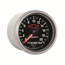 GAUGE; PYROMETER (EGT); 2 1/16in.; 2000deg.F; STEPPER MOTOR; CHEVY RED BOWTIE; B image 4