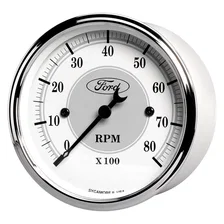 GAUGE; TACHOMETER; 3 1/8in.; 8K RPM; IN-DASH; FORD MASTERPIECE image 2