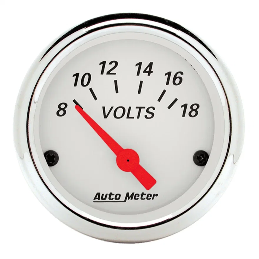 GAUGE; VOLTMETER; 2 1/16in.; 18V; ELEC; ARCTIC WHITE