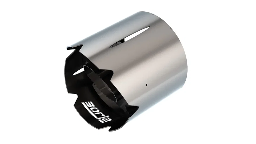 Tip Single Round Brawler Style - Brushed Stainless for 2017-2025 Can-Am Maverick X3