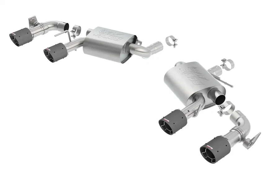 With Dual Mode Exhaust (NPP) Axle-Back Exhaust System ATAK for 2016-2023 Chevrolet Camaro SS