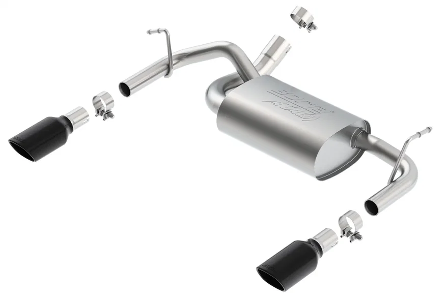 Axle-Back Exhaust System ATAK for 2012-2018 Jeep Wrangler JK/ JKU