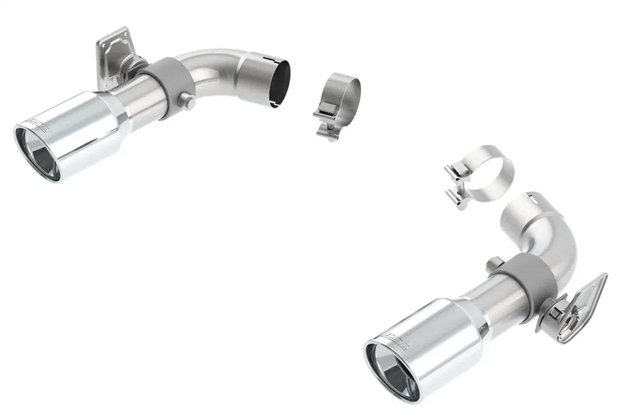 With Dual Tips NPP Valve Adapters for 2016-2023 Chevrolet Camaro SS