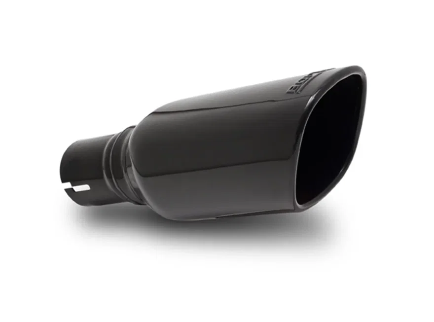 Tip 2in Inlet/ 3.5in x 3.28in Outlet Single Square Rolled-Edge Angle-Cut for Jeep