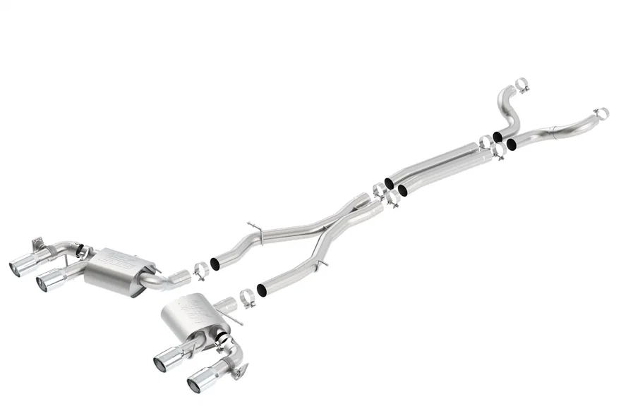 in. Cat-Back Exhaust System ATAK for 2017-2023 Chevrolet Camaro ZL1 3