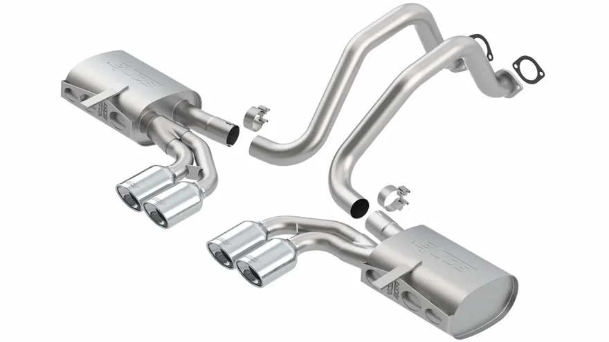 Cat-Back Exhaust System Touring for 1997-2004 Chevrolet Corvette/ Corvette Z06 C5