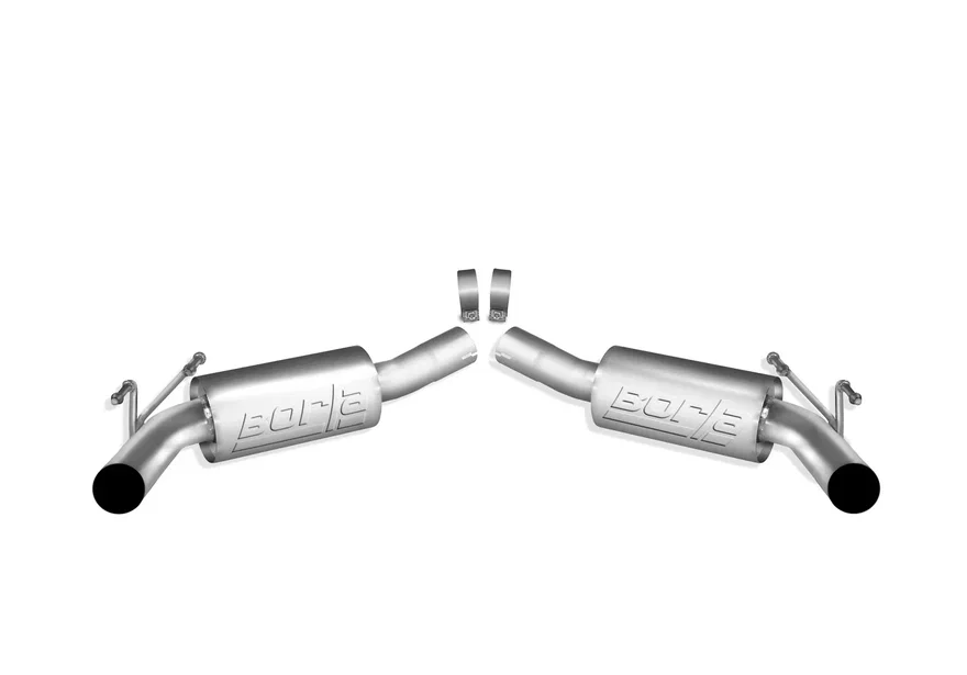 With Ground Effects Package Axle-Back Exhaust System ATAK for 2010-2013 Chevrolet Camaro SS