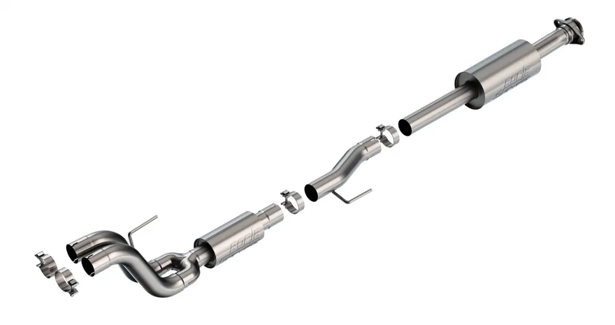 Black Appearance Package/ 2025-2026 F-150 Lobo Package Mid-Pipes S-Type Part for 2021-2026 Ford F-150 Tremor/ 2021-2026 F-150