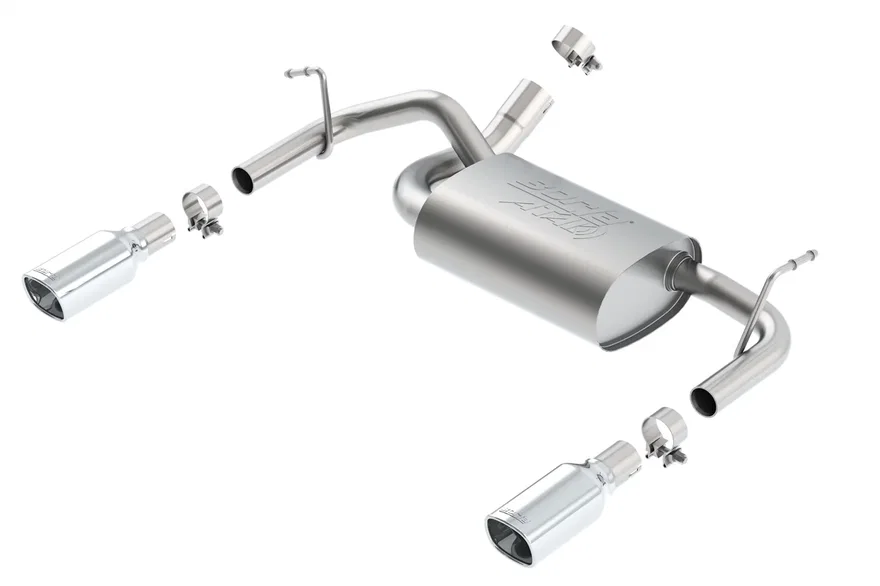 Axle-Back Exhaust System ATAK for 2012-2018 Jeep Wrangler JK/ JKU
