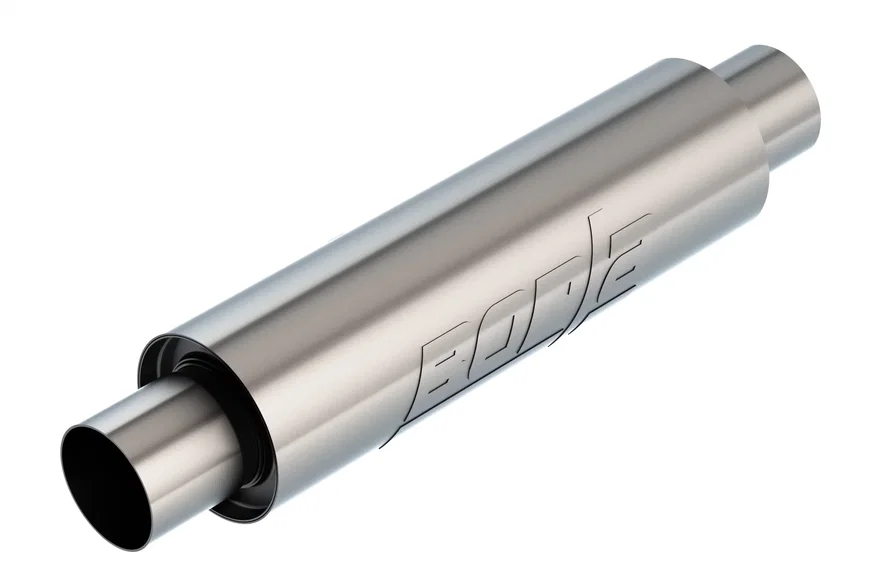 XR-1 Multi-Core Racing Muffler 2.5in Center Inlet/ 2.5in Center Outlet 4in Round x 14in Long Body