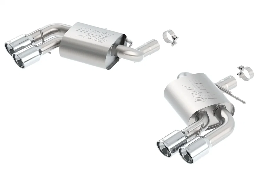 With Dual Tips Axle-Back Exhaust System ATAK for 2016-2023 Chevrolet Camaro SS