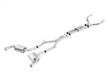 in. With Single Tips Cat-Back Exhaust System ATAK for 2016-2023 Chevrolet Camaro SS 3 image 1