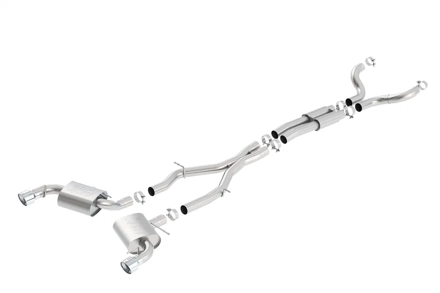 in. With Single Tips Cat-Back Exhaust System ATAK for 2016-2023 Chevrolet Camaro SS 3