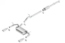 Cat-Back Exhaust System Touring for 2012-2018 Jeep Wrangler JKU image 1