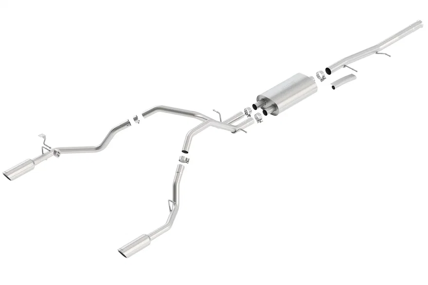 Cat-Back Exhaust System S-Type for 2009-2013 Chevrolet Silverado 1500/ GMC Sierra 1500