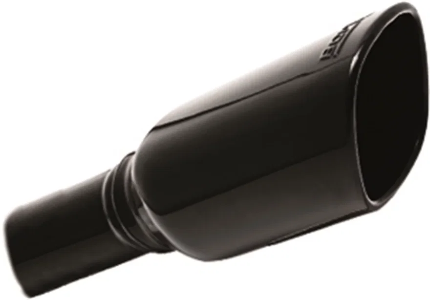Tip 2in Inlet/ 3.5in x 3.28in Outlet Single Square Rolled-Edge Angle-Cut for Jeep