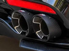 Tip Kit Dual Round Angle-Cut Carbon Fiber - Bright for 2018-2021 Kia Stinger image 2