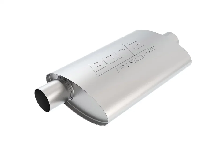ProXS Muffler 2.5in Offset Inlet/ 2.5in Center Outlet 4in x 9.5in Oval x 14in Long Body