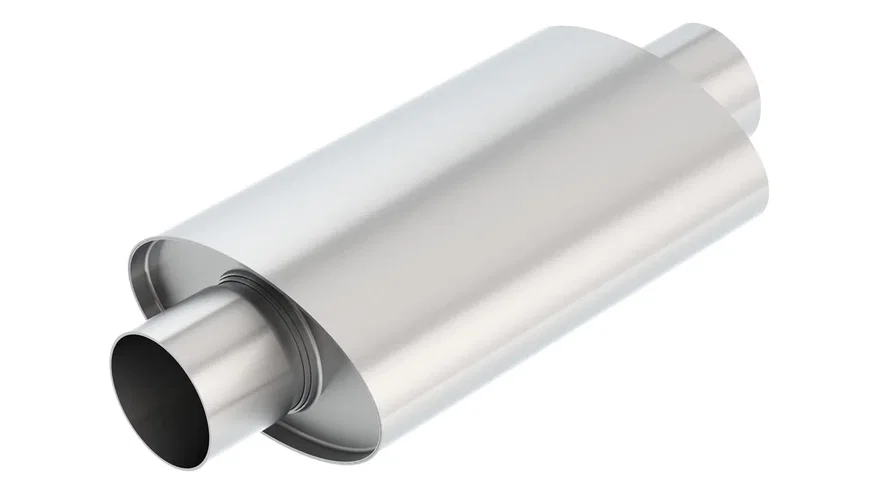 XR-1 Multi-Core Racing Muffler 3in Center Inlet/ 3in Center Outlet 4.25in x 7.88in Oval x 16in Long Body Rotary Engine Equipped Vehicles