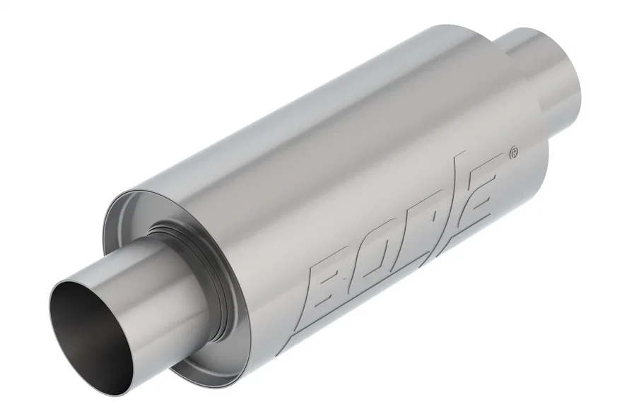 Resonator 2.75 in. Center Inlet/ 2.75 in. Center Outlet 5 in. Round x 10 in. Long Body